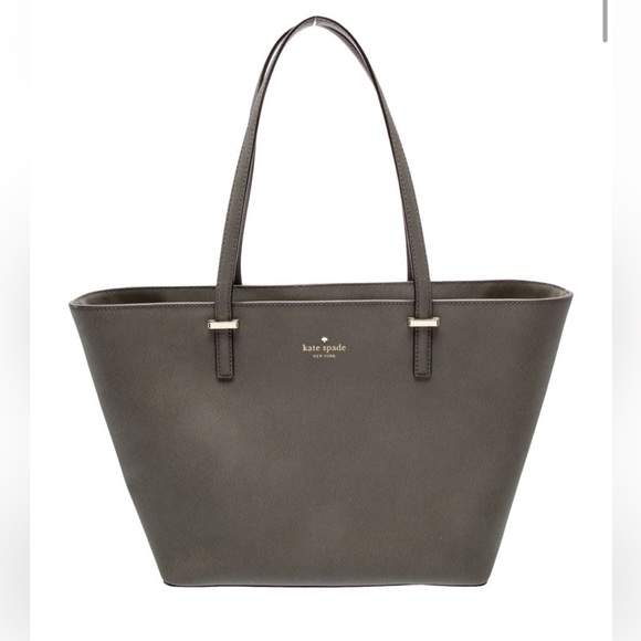 kate spade Handbags - kate spade Olive Gray Saffiano Leather Tote